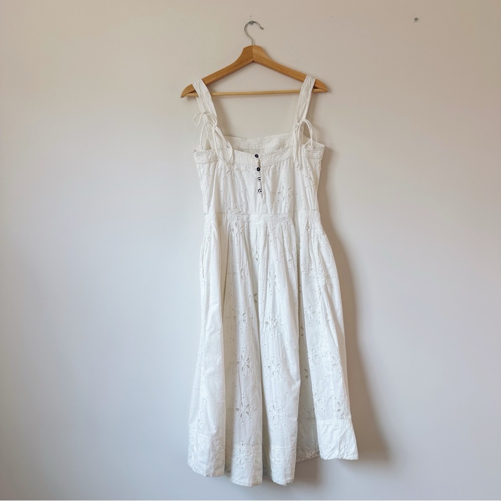 Free People Primavera Eyelet Midi Dress White - Picture 6 of 8